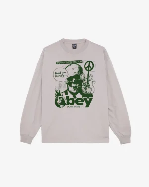 DONT WASTE IT HEAVYWEIGHT LS T-SHIRT*OBEY Clothing Best
