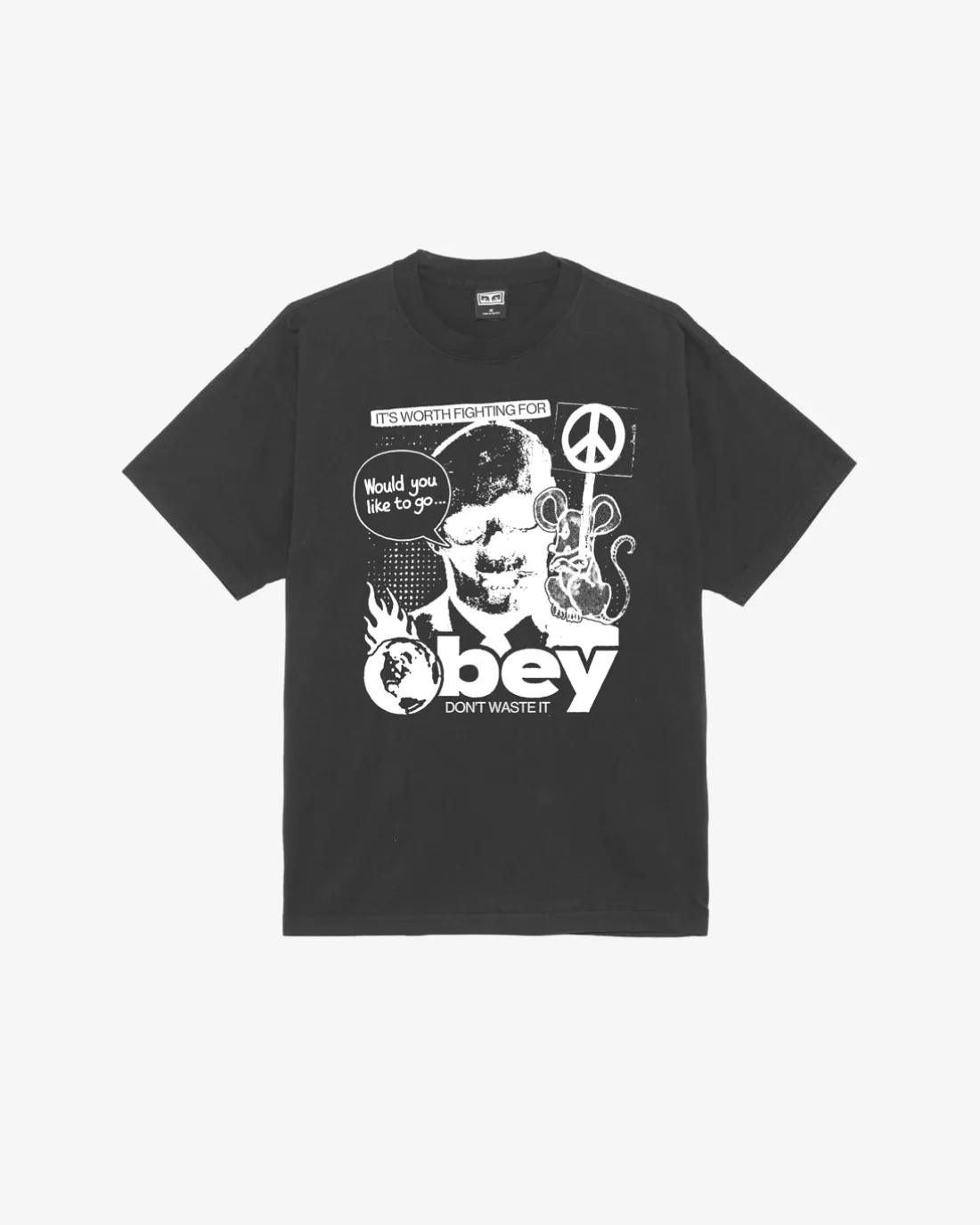 DONT WASTE IT HEAVYWEIGHT T-SHIRT*OBEY Clothing Shop