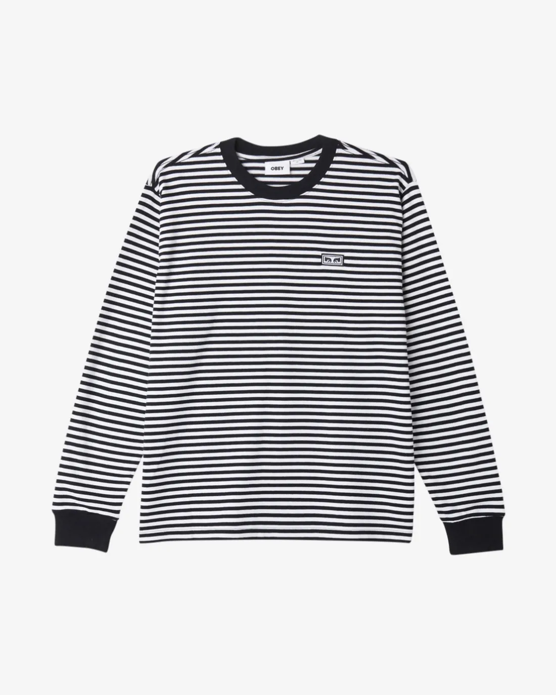 EST. WORKS EYES LS STRIPE*OBEY Clothing Discount