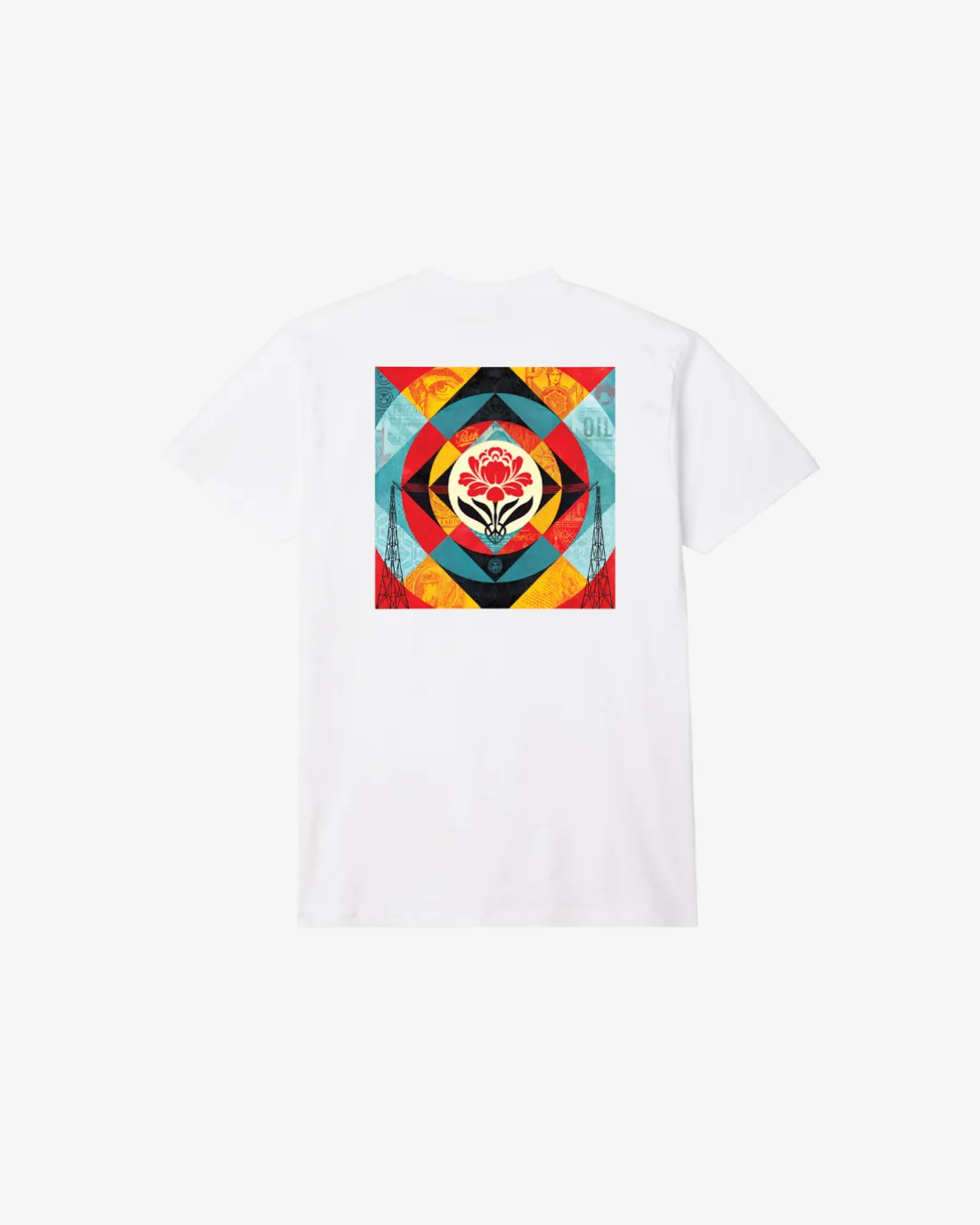 GEOMETRIC POWER CANVAS CLASSIC T-SHIRT*OBEY Clothing New