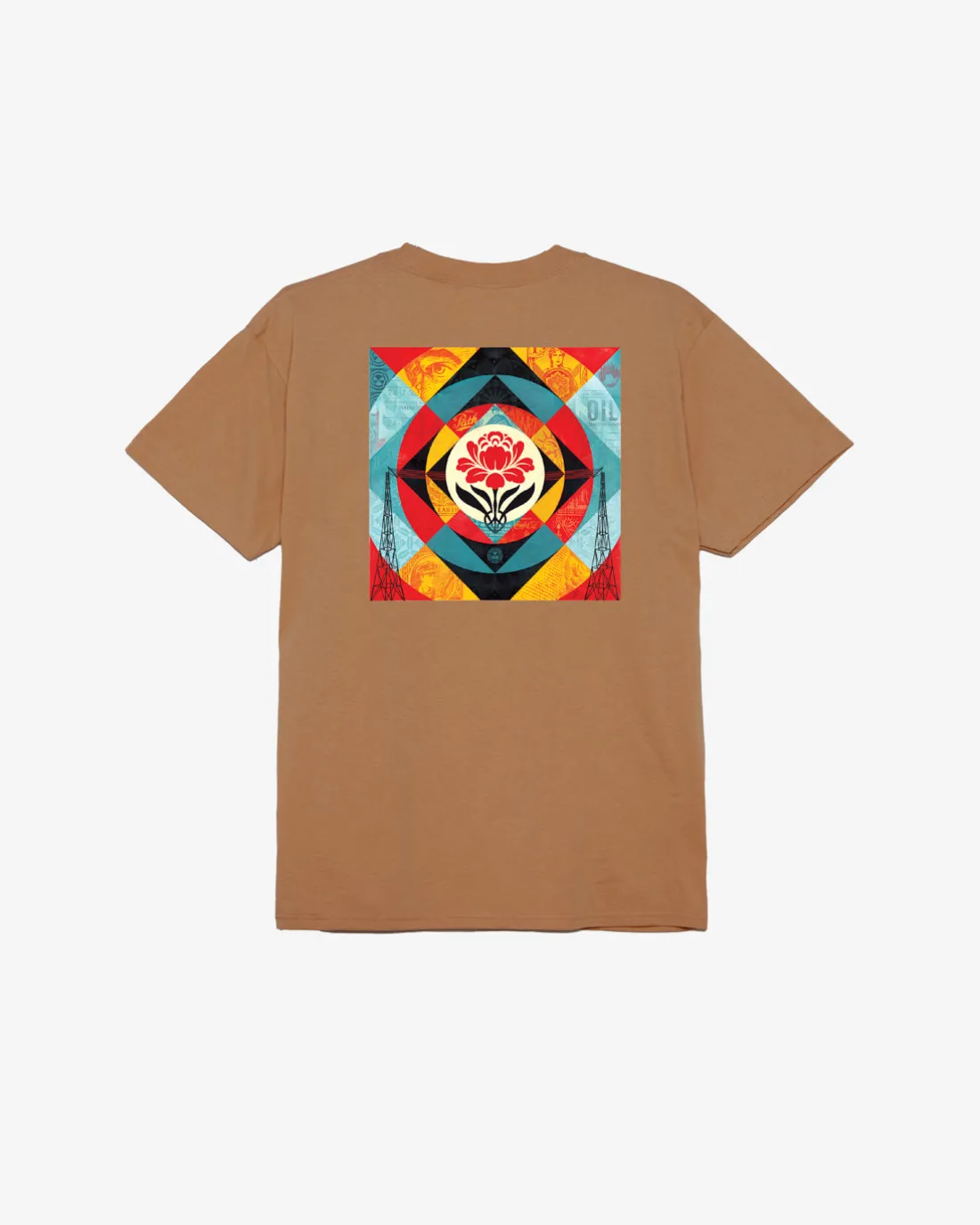GEOMETRIC POWER CANVAS CLASSIC T-SHIRT*OBEY Clothing New