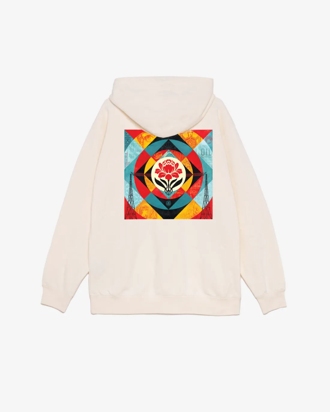 GEOMETRIC POWER CANVAS PREMIUM PULLOVER*OBEY Clothing Clearance