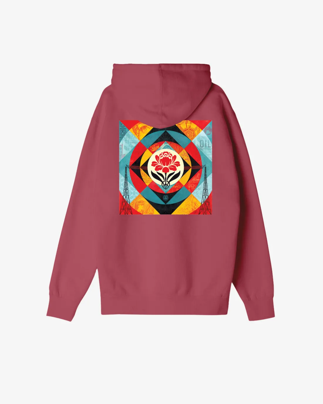 GEOMETRIC POWER CANVAS PREMIUM PULLOVER*OBEY Clothing Clearance