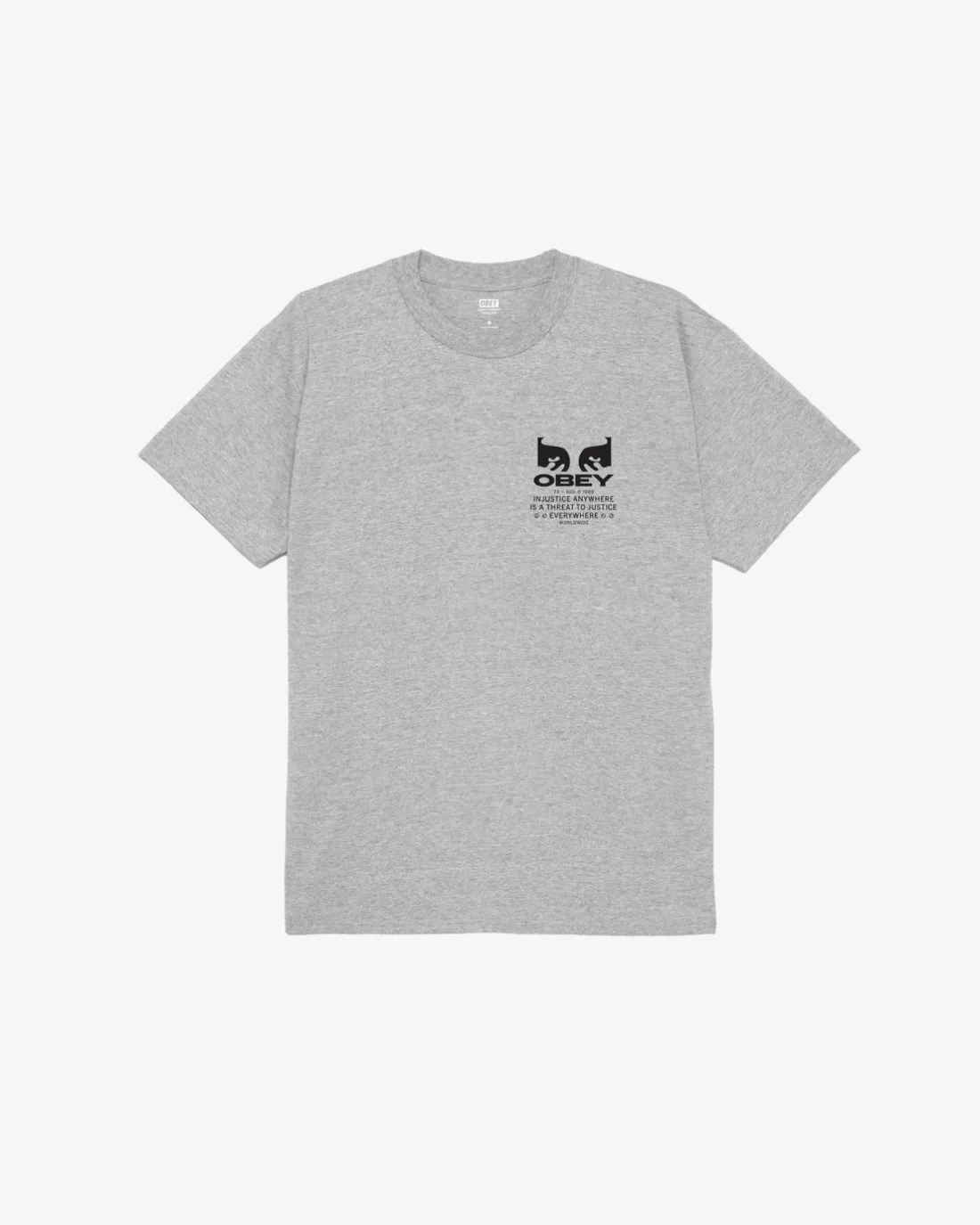 JUSTICE EVERYWHERE CLASSIC T-SHIRT*OBEY Clothing Clearance