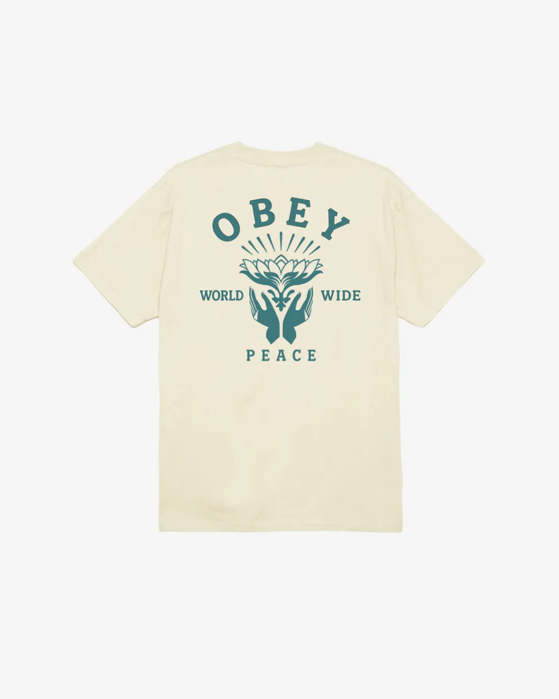 LOTUS WITH HANDS CLASSIC T-SHIRT*OBEY Clothing Best