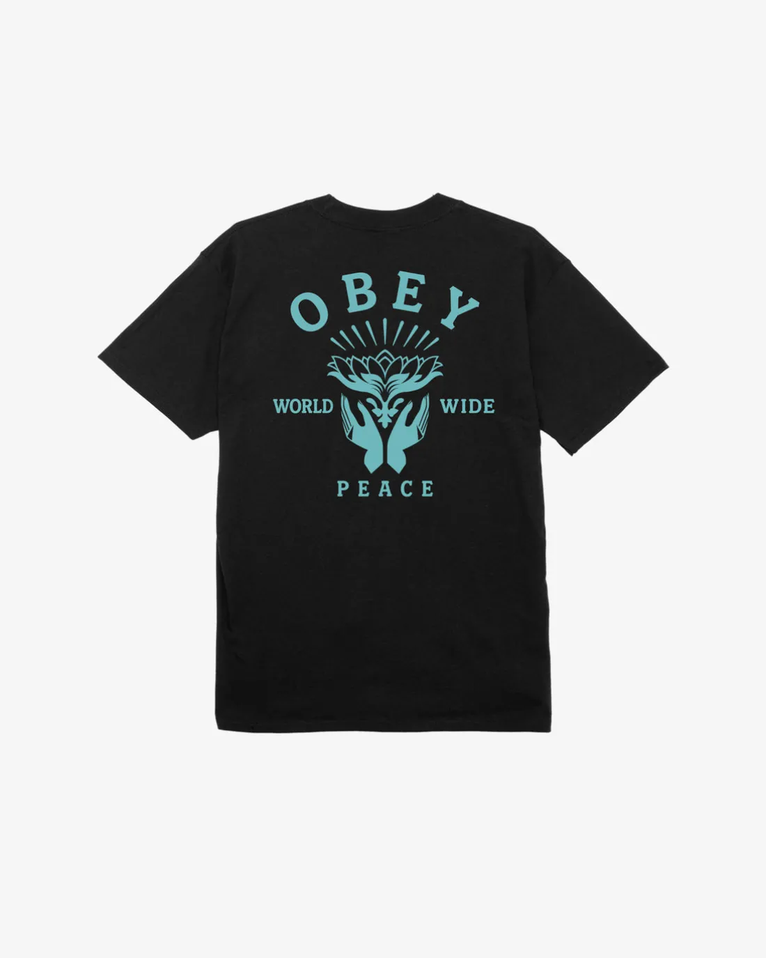 LOTUS WITH HANDS CLASSIC T-SHIRT*OBEY Clothing Best