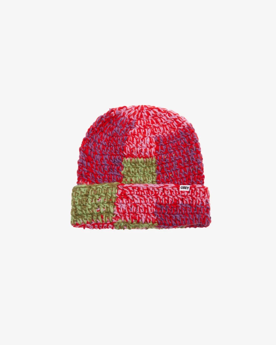 PATCHWORK RIB BEANIE*OBEY Clothing Flash Sale