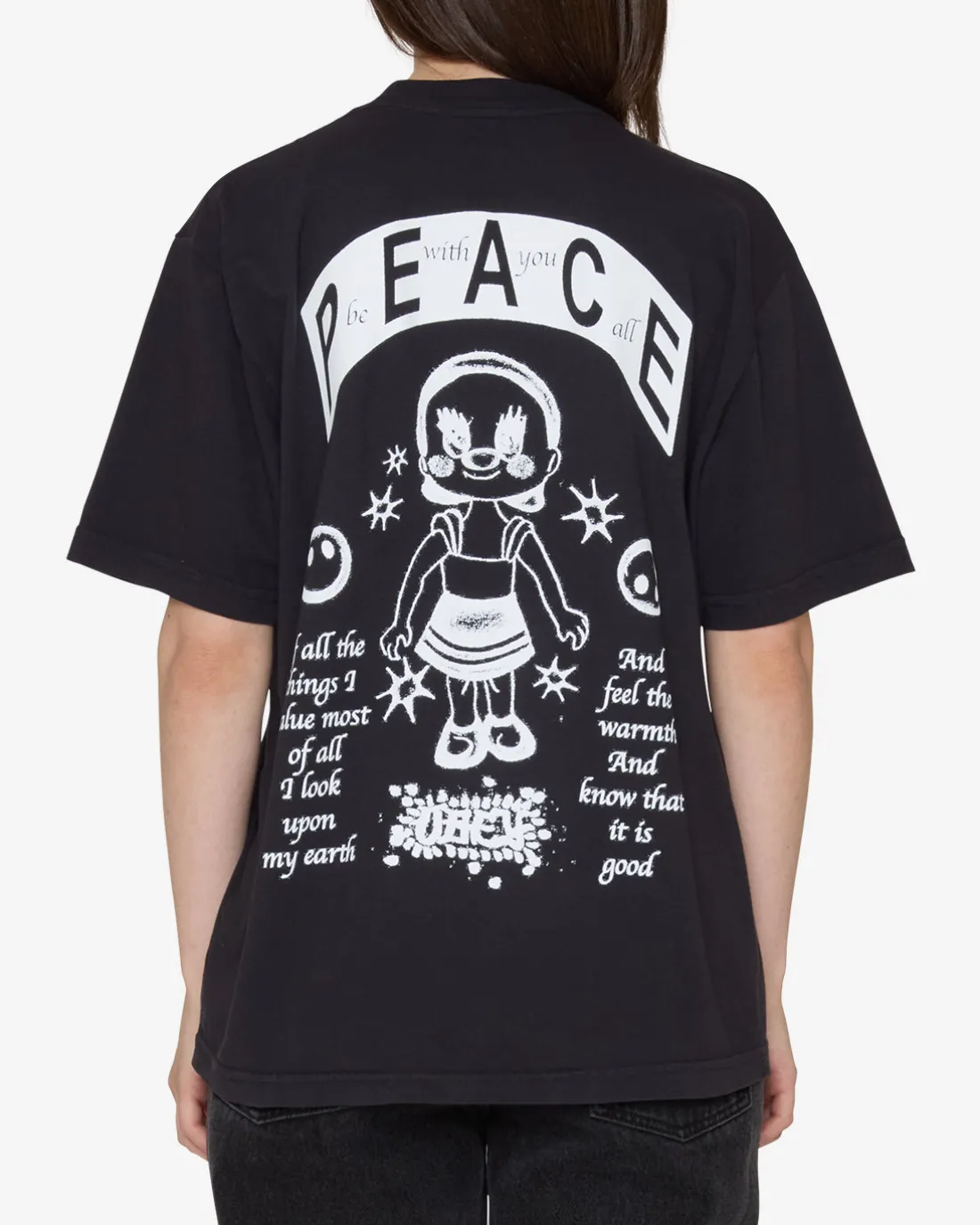 PEACE BE WITH YOU ALL PIGMENT T-SHIRT*OBEY Clothing Cheap