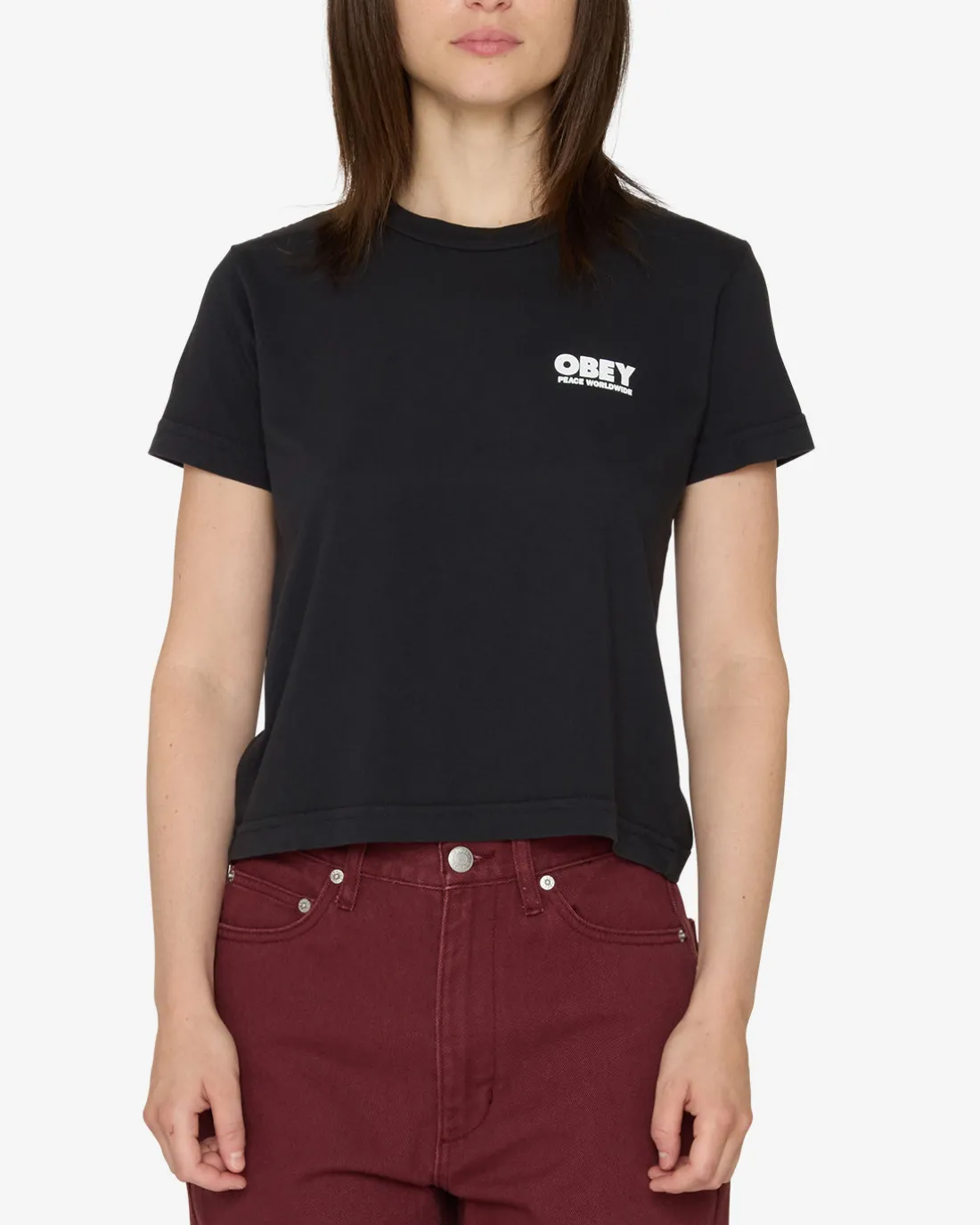 PEACE WORLDWIDE KAYLIN T-SHIRT*OBEY Clothing New