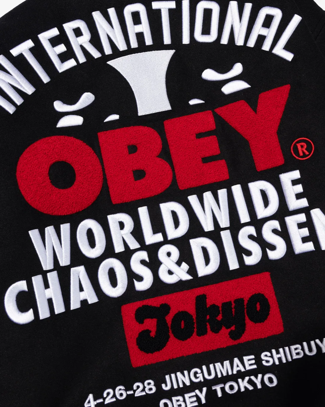 TOKYO INTERNATIONAL VARSITY JACKET*OBEY Clothing New