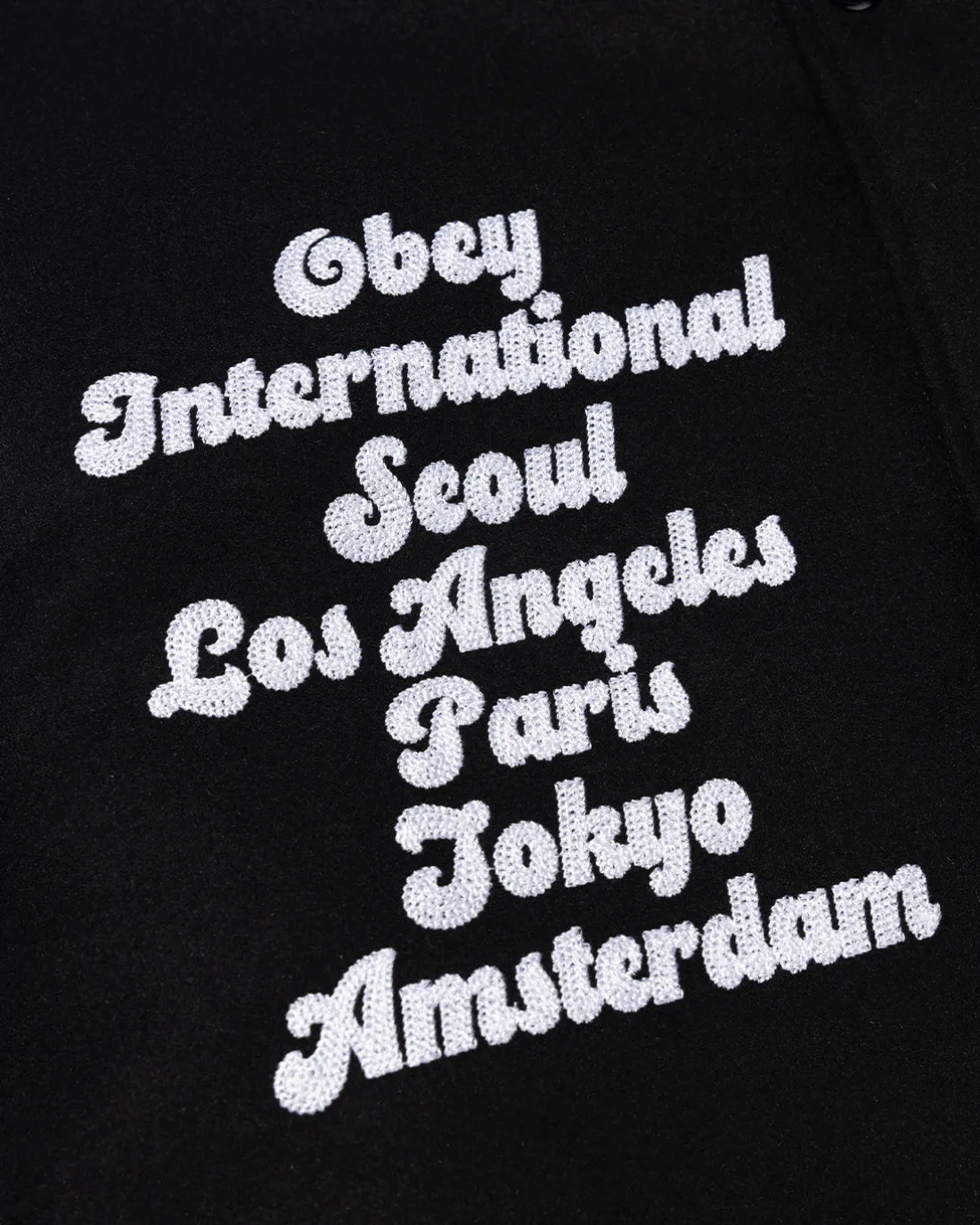 TOKYO INTERNATIONAL VARSITY JACKET*OBEY Clothing New