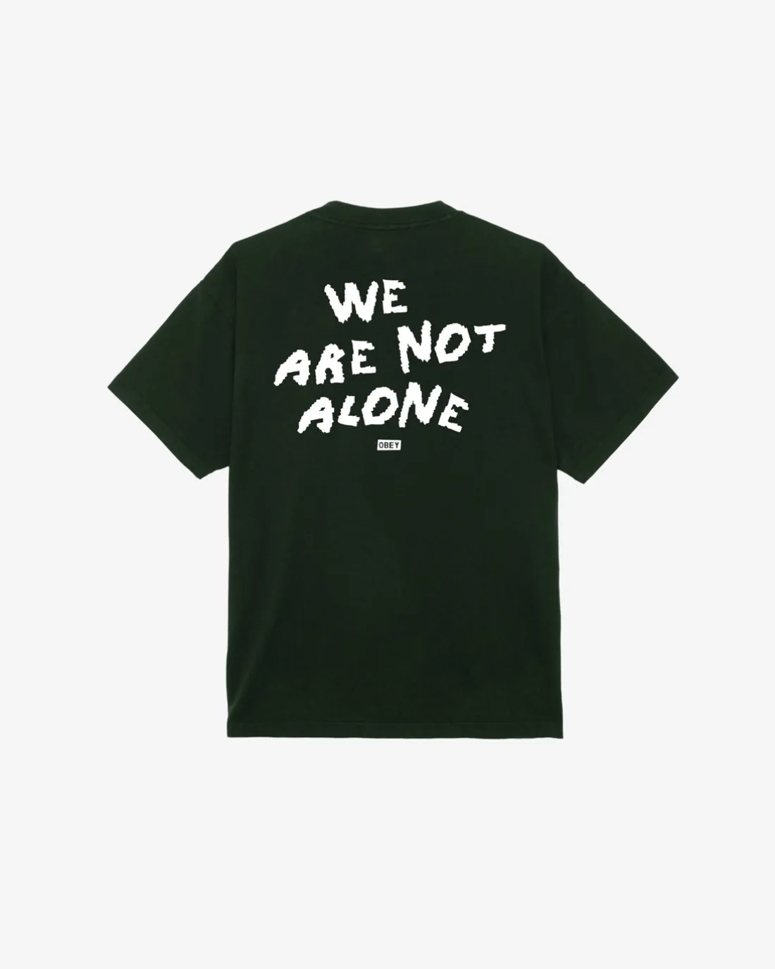 WE ARE NOT ALONE HEAVYWEIGHT T-SHIRT*OBEY Clothing Cheap