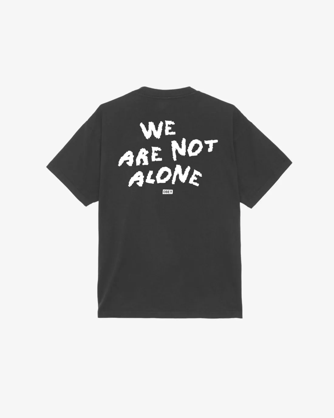 WE ARE NOT ALONE HEAVYWEIGHT T-SHIRT*OBEY Clothing Cheap