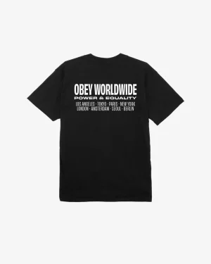 WORLDWIDE POWER & EQUALITY CLASSIC T-SHIRT*OBEY Clothing Cheap