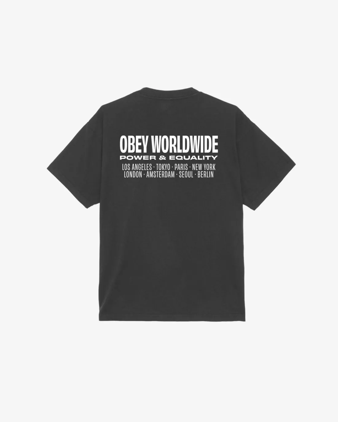 WORLDWIDE POWER & EQUALITY HEAVYWEIGHT T-SHIRT*OBEY Clothing Sale