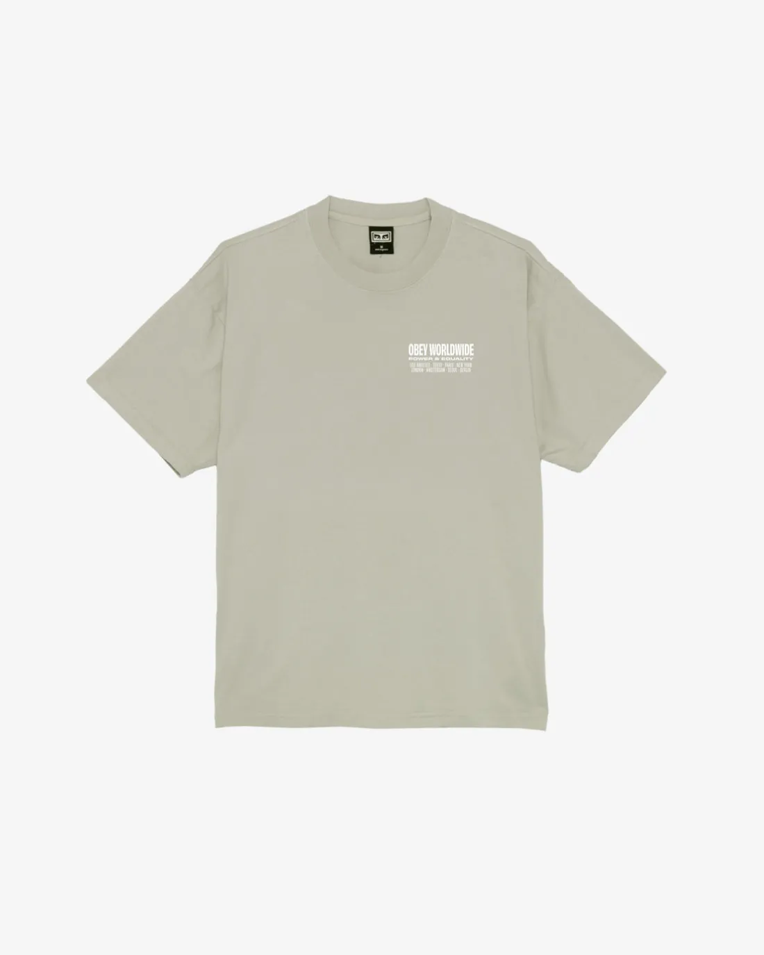 WORLDWIDE POWER & EQUALITY HEAVYWEIGHT T-SHIRT*OBEY Clothing Sale